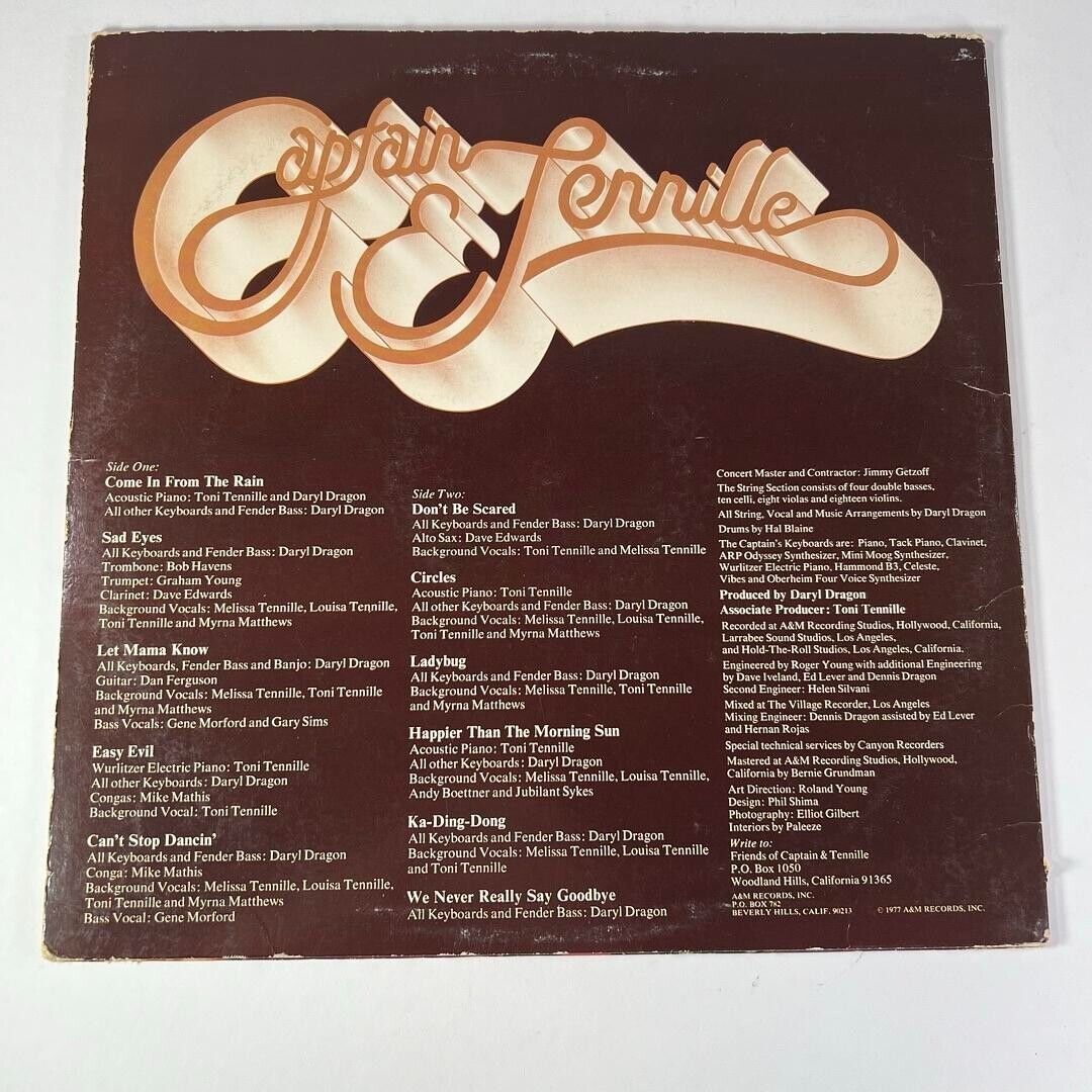 Captain And Tennille – Come In From The Rain Vinyl