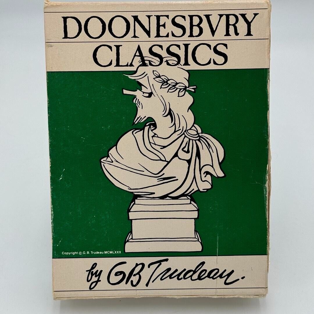 Doonesbury Classics by G B Trudeau Box Set of 4 Comic Book Strips Vintage 1970s