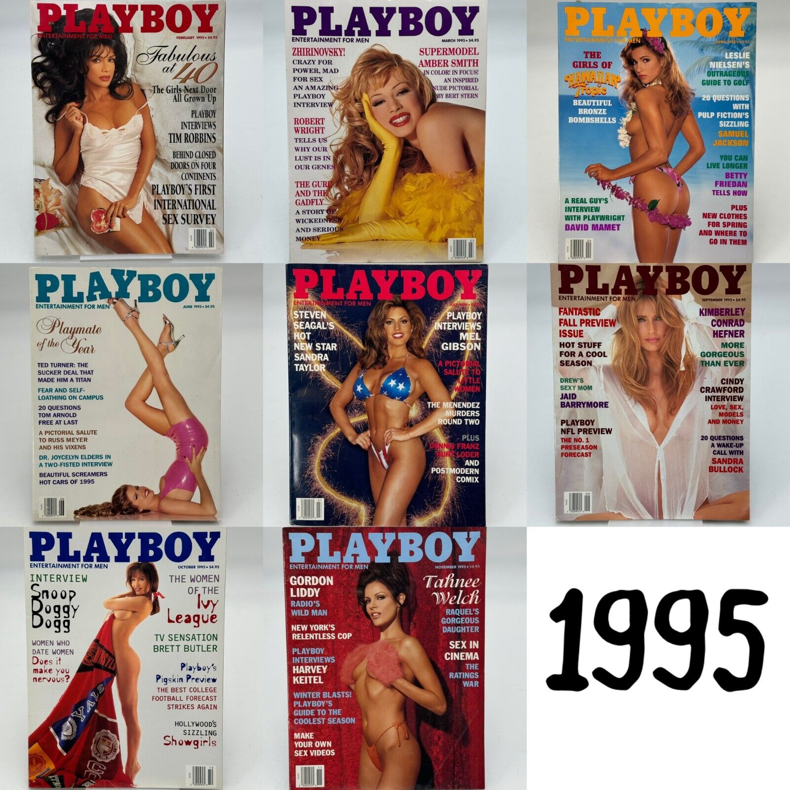 Playboy Huge Lot of 53 Vintage 1990s Iconic Anna Nicole Smith Pamela SEE DESC