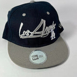 New Era Genuine Los Angeles LA MLB Snapback - Navy Blue/Gray One Size