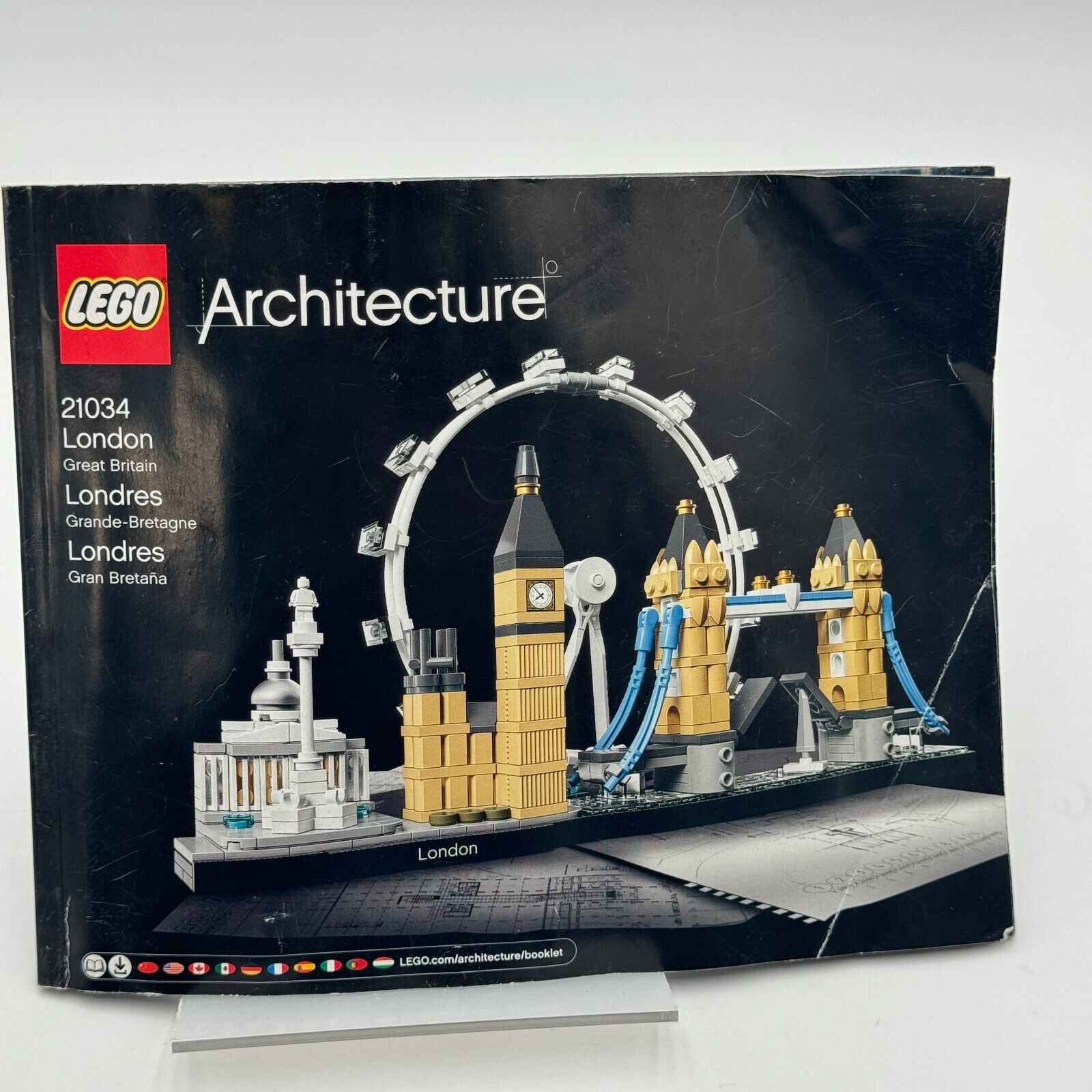 Lego Architecture 21034 London Tower Eye Instruction Manual Only