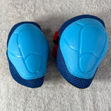 Kids Blue Protective Gear Knee Elbow Wrist Pads Bike Scooter Skate Straps