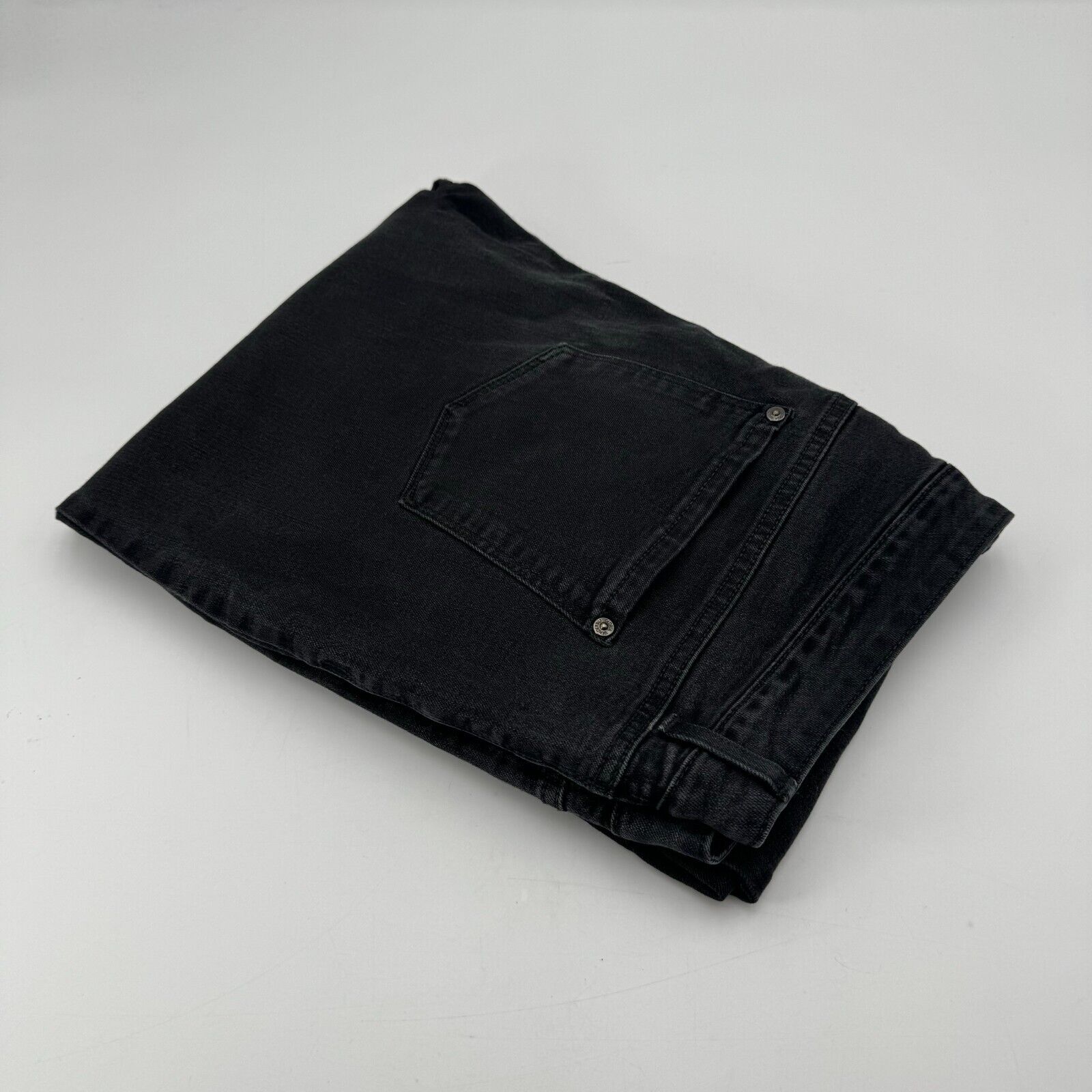 Gloria Vanderbilt Rail Straight Black Denim Jeans Womens Size 18