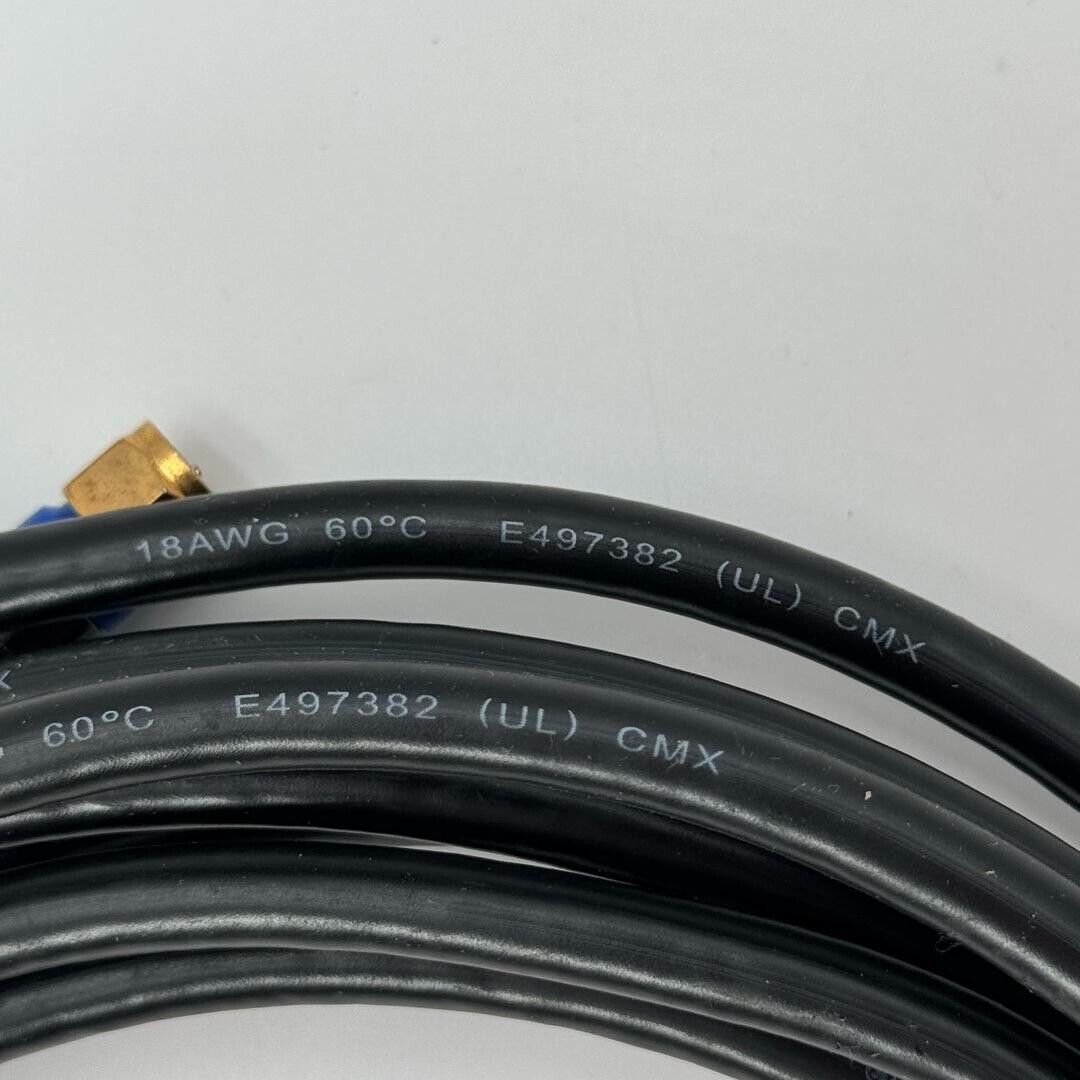Rg6 F Type Quad Shielded Coaxial 18awg 750hm Cable Black 15'