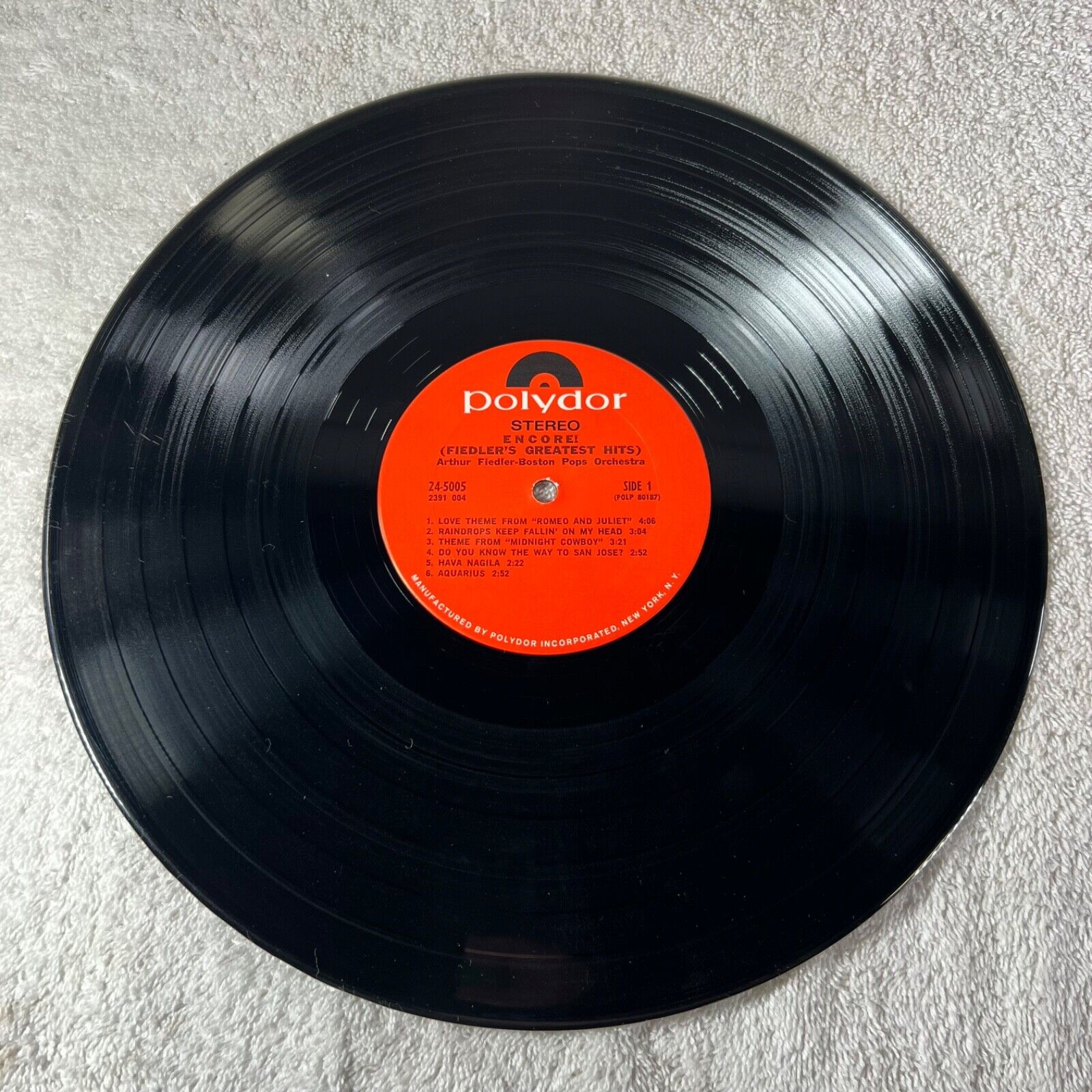 Arthur Fiedler Boston Pops Orchestra Forgotten Dreams Vinyl LP Polydor