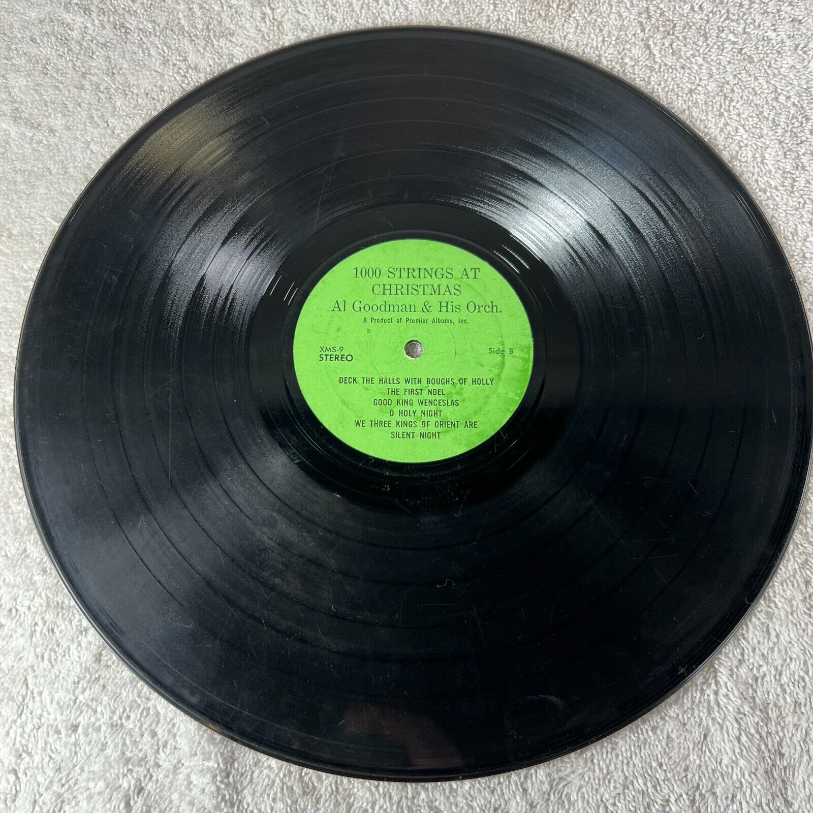 1000 Strings At Christmas Al Goodman And His Orchestra Record XMS-9 Vinyl LP