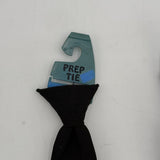 2 Black Clip On Prep Ties 14in Junior Narrow Easy Dress Clothes Formal NWT