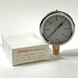 Dynamic Fluid Components Pressure Gauge CF1P-004A 0-60psi 1/4” NPT Bottom Mount