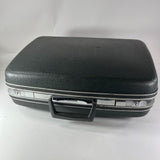 Vintage SAMSONITE SILHOUETTE Gray Suitcase Train Case Valet 19 x 13 x 9 Hardcase