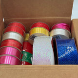 Huge Lot of Holiday Special Event Curling Ribbon Deco Mesh Tulle Gift Basket