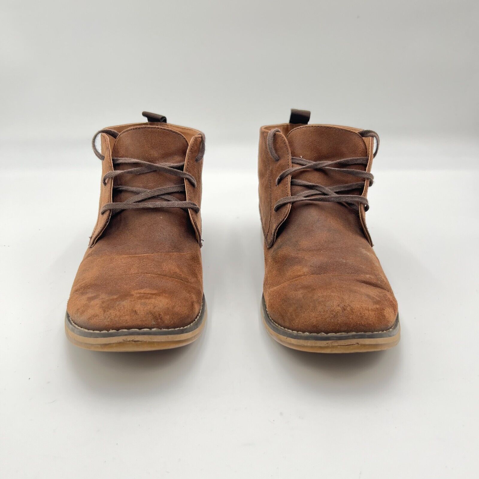 H&M Chukka Boots 232760 Brown Suede Leather Lace Up Casual Men’s US Size 10