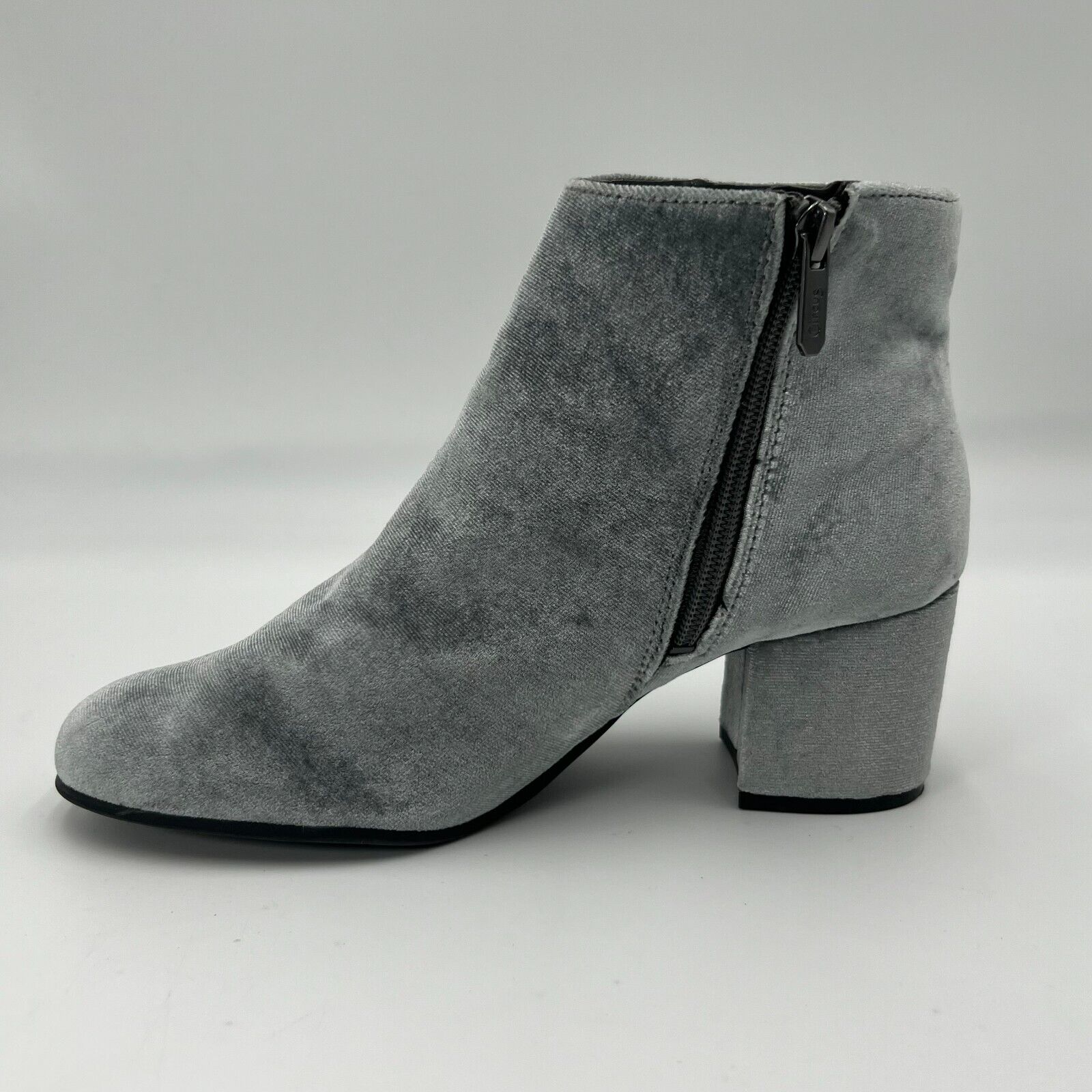 Sam Edelman Circus Womens Stylish Suede Zipper Platform Ankle Boots Grey Size 8