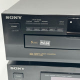 Sony Home Sound System STR-D2090 Stereo Receiver & CDP-C435 5 CD Changer Set