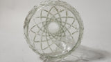 Vintage 9" Diamond Pattern Glass Vase