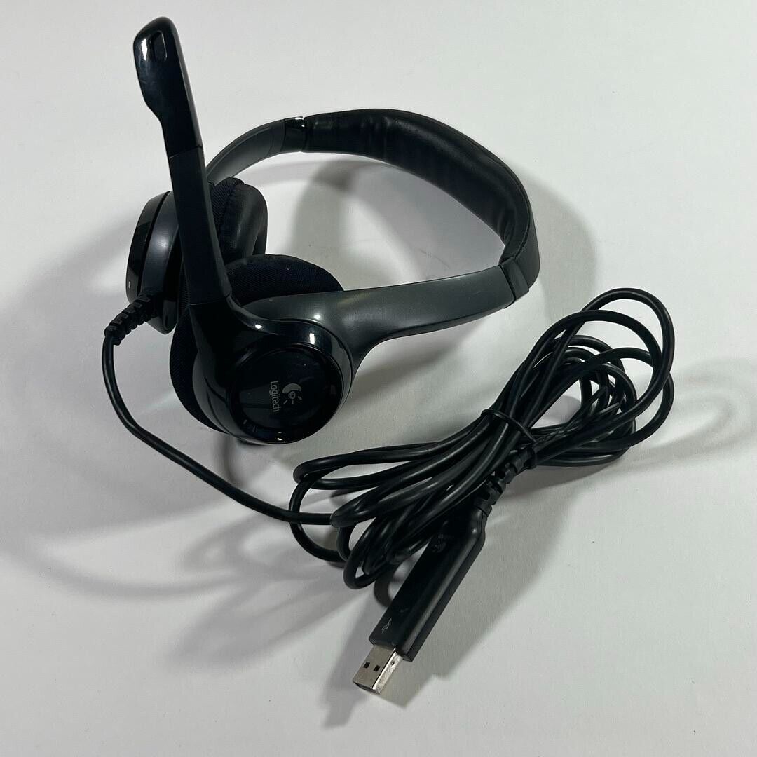 Logitech USB Headset - Model No. A-00008 Corded USB Headphones and Microphone