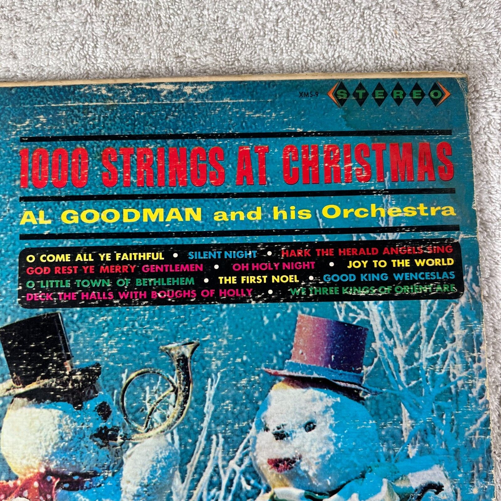 1000 Strings At Christmas by Al Goodman And His Orchestra XMS-9 Record Vinyl LP