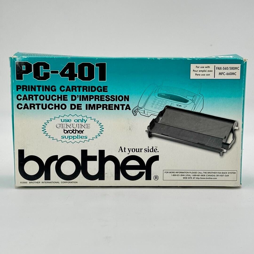 Genuine Brother PC-401 Printing Cartridge FAX-560 565 580MC MFC-660MC OEM