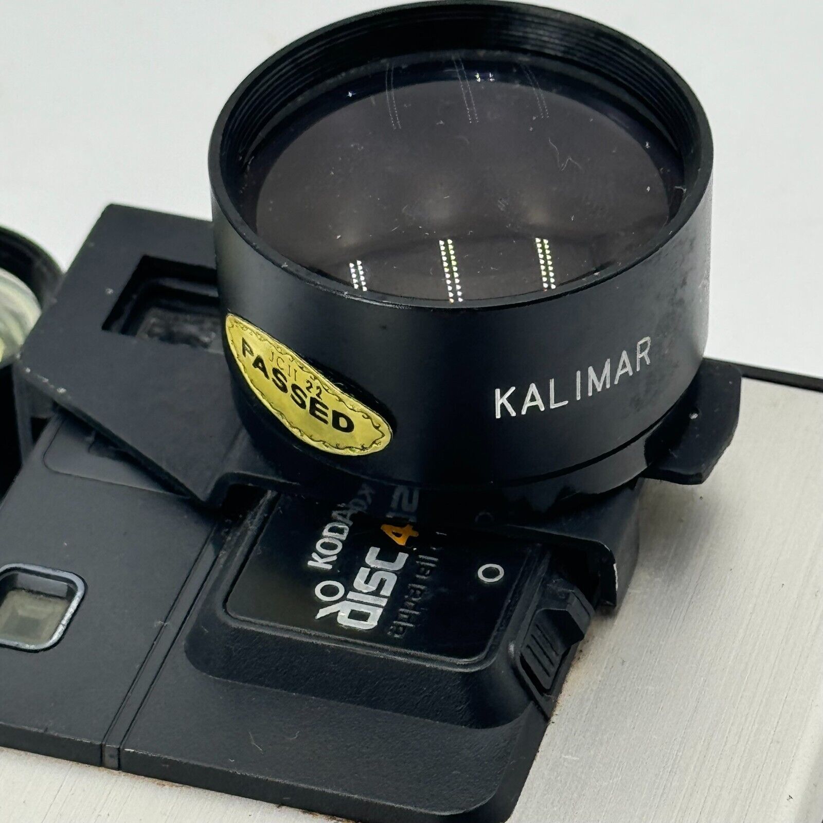 Vintage 1980s Kodak Disc 4000 Retro Camera & Kalimar Tele Lens Untested