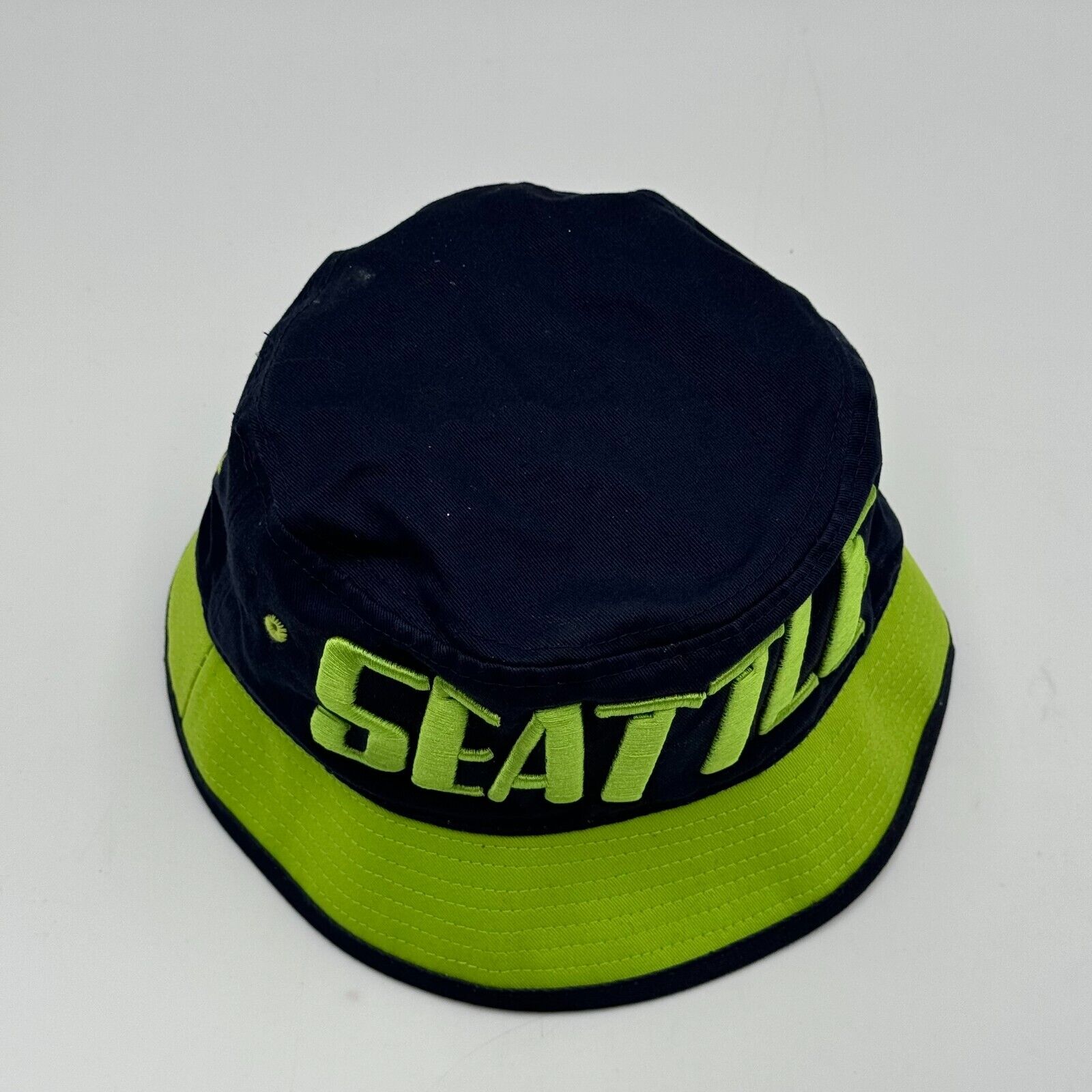 Seattle Seahawks Fan Merch Green Blue Bucket Hat Premium 100% Cotton One Size