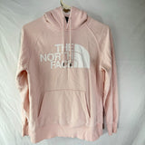 North Face Hoodie Sweatshirt Peach Salmon Pink Hooded Sweater Womens Size S