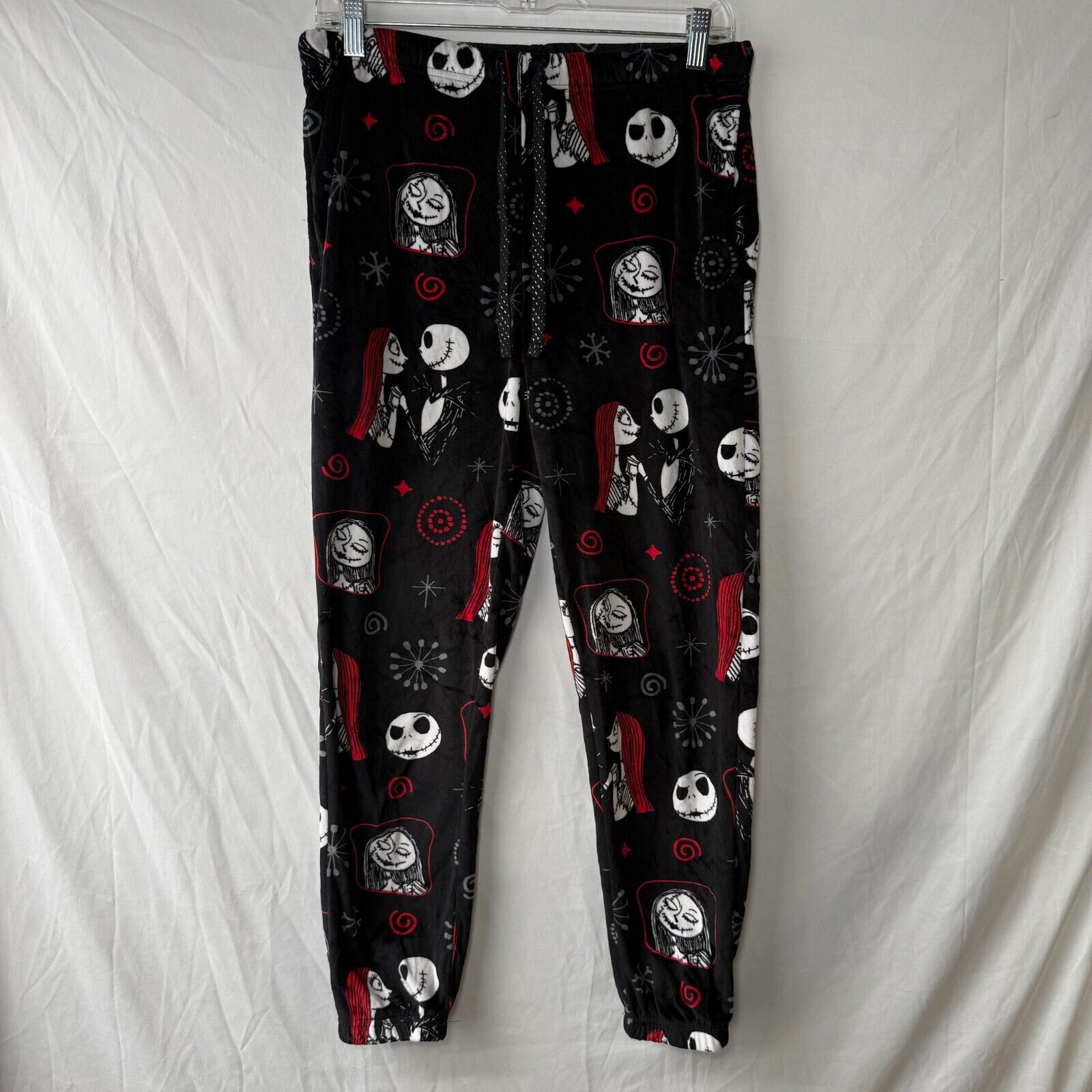 2 Pairs Sweatpants Pink Cats & Black Nightmare Before Christmas Adult Size S,M