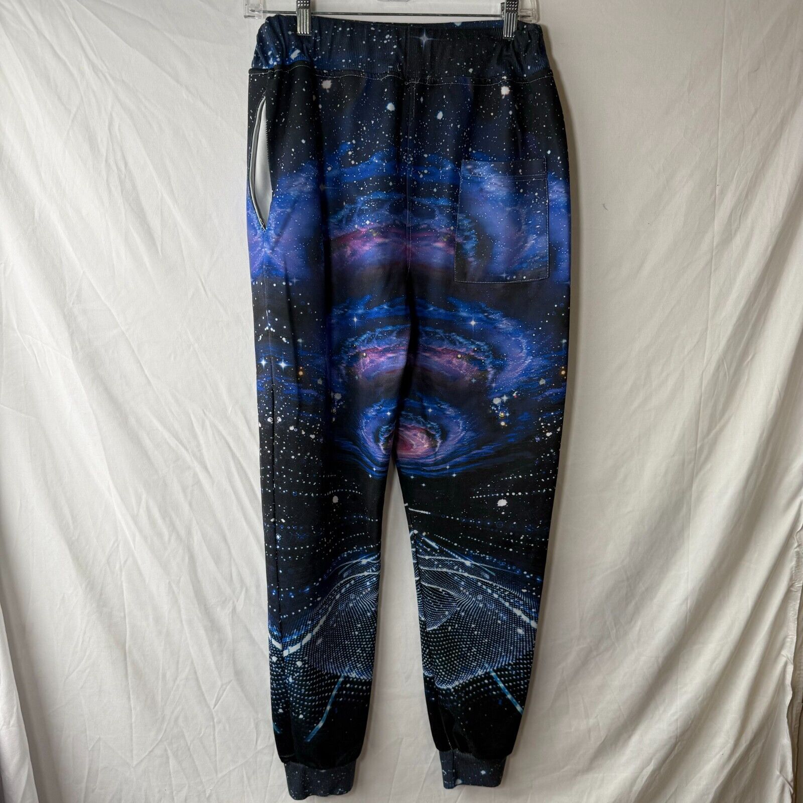 John Hancock Mens Sweatpants Galaxy Design Jogger Style Stretch Active Size L