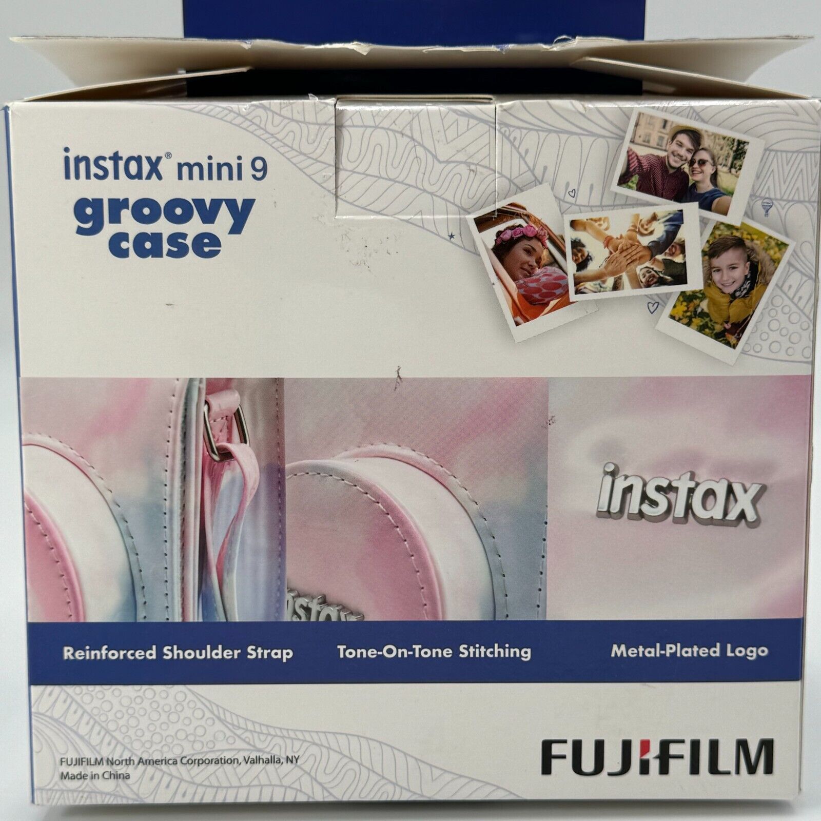 Fujifilm Instax Mini 9 Padded Pink Groovy Camera Case With Strap Eye Catching