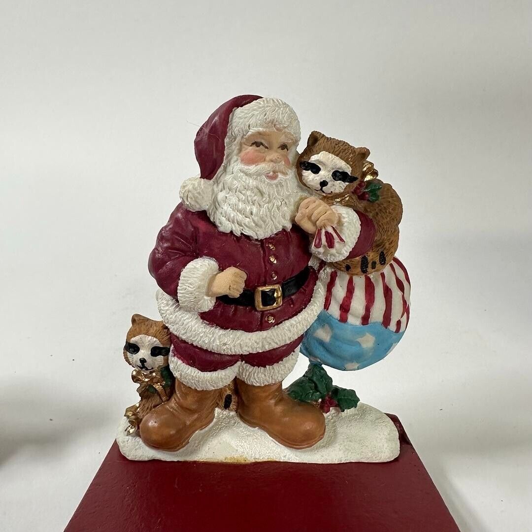 Trim a Home Santa Stocking Holder Set of 2 Holiday Decor