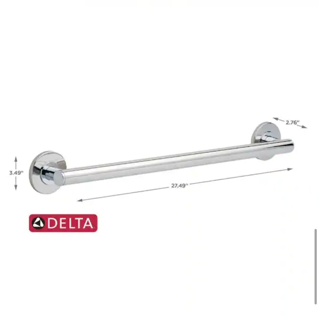 Contemporary 24 in x 1-1/4 in Grab Bar Concealed Screw ADA Compliant Decorative