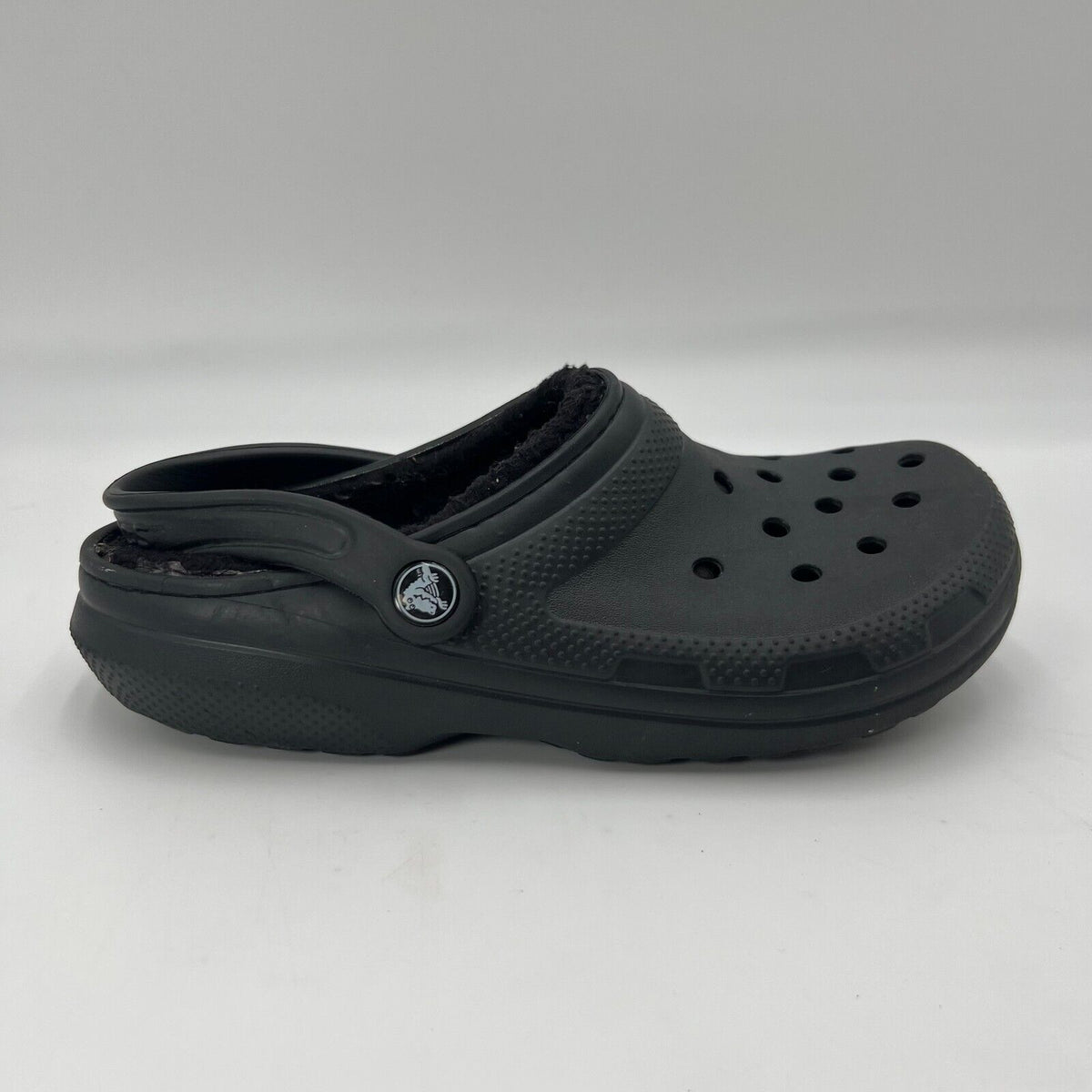 Crocs Classic Lined Dual Comfort Warm Clogs Black Size M 6 W 8 Unisex Genuine