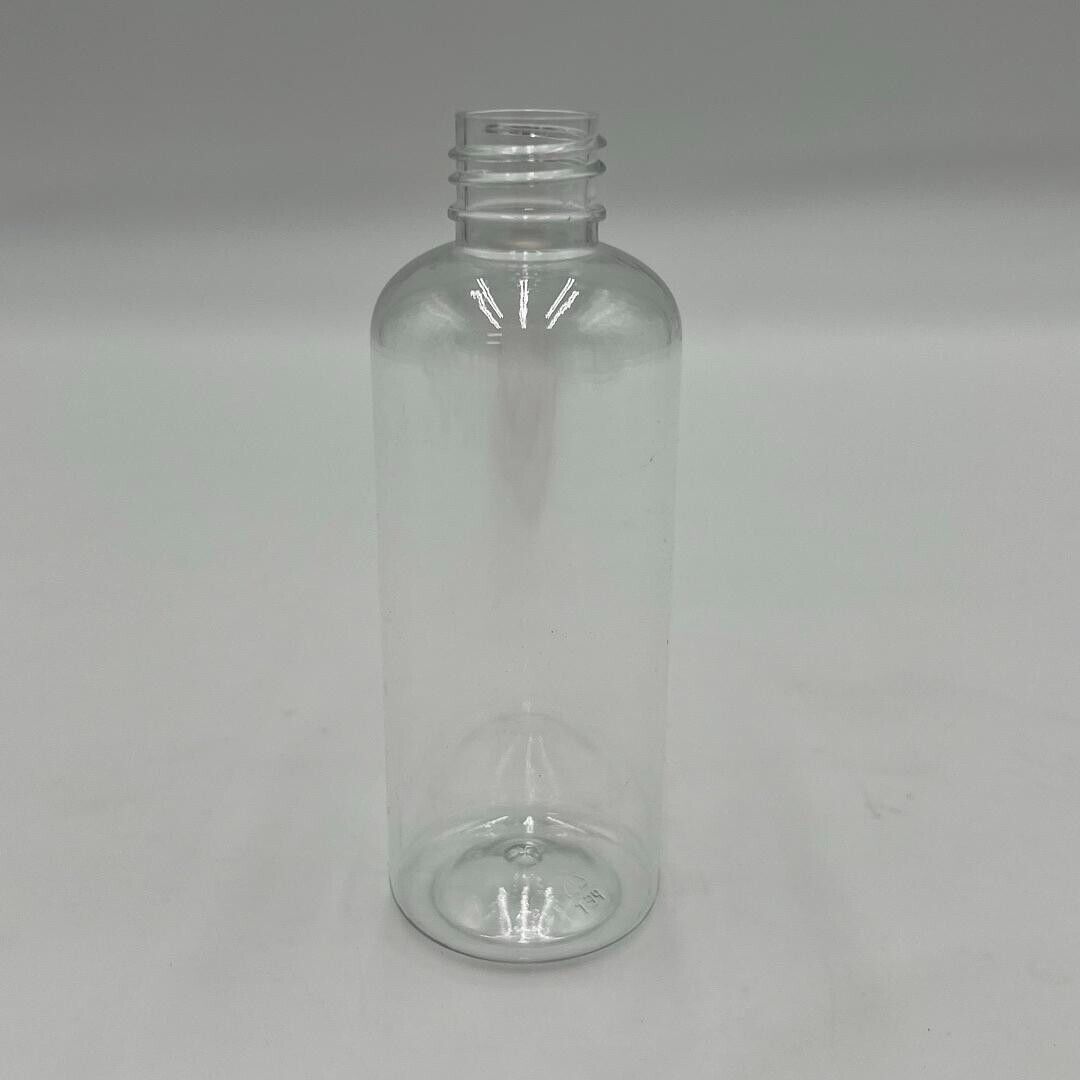 100ml (3.38fl oz) PET Plastic Round Bottles 20/410 Finger Sprayers - 50,000 Pack