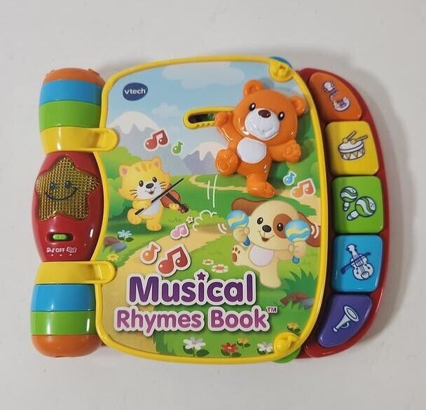 VTech Musical Rhymes Educational Book for Toddlers TESTED & WORKING