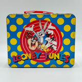 Vintage 1998 Looney Tunes Metal Lunch Box Warner Bros Taz Tweety Bugs Sylvester