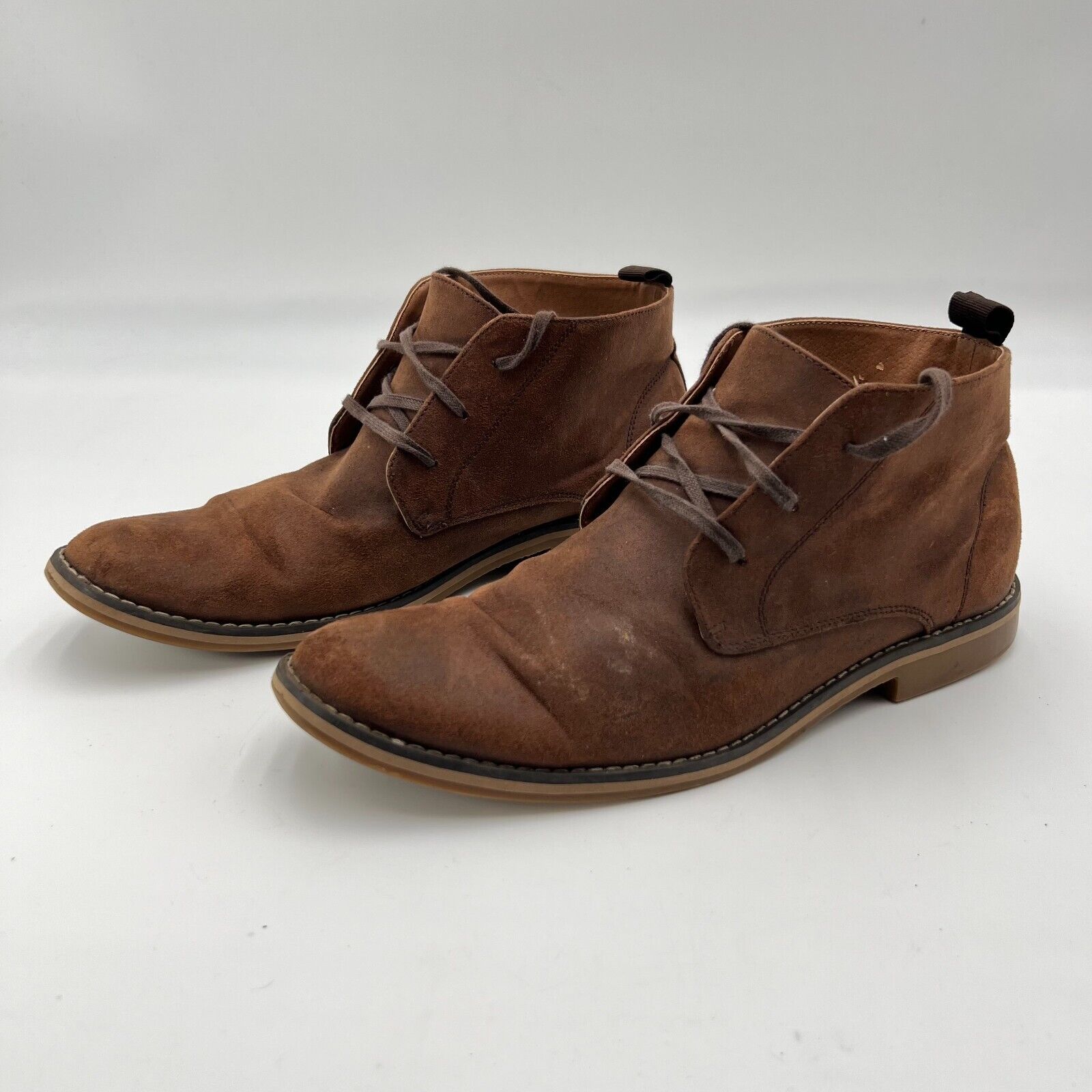 H&M Chukka Boots 232760 Brown Suede Leather Lace Up Casual Men’s US Size 10