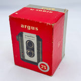 Argus Argoflex Seventy-Five Lumar TLR 75mm Lens Box Camera Original Package 1950