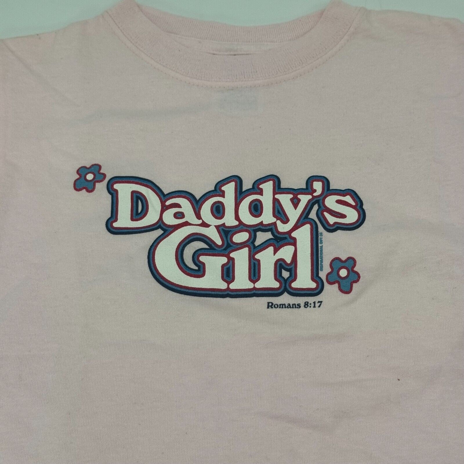 Toddler Size 4T Kerusso Pink Kids Christian T-Shirt Daddy’s Girl God Romans NWT