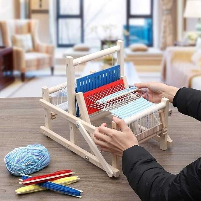 Wooden Multi-Craft Hand-Knitting Loom Weaving Machine 27 x 38.5 cm DIY