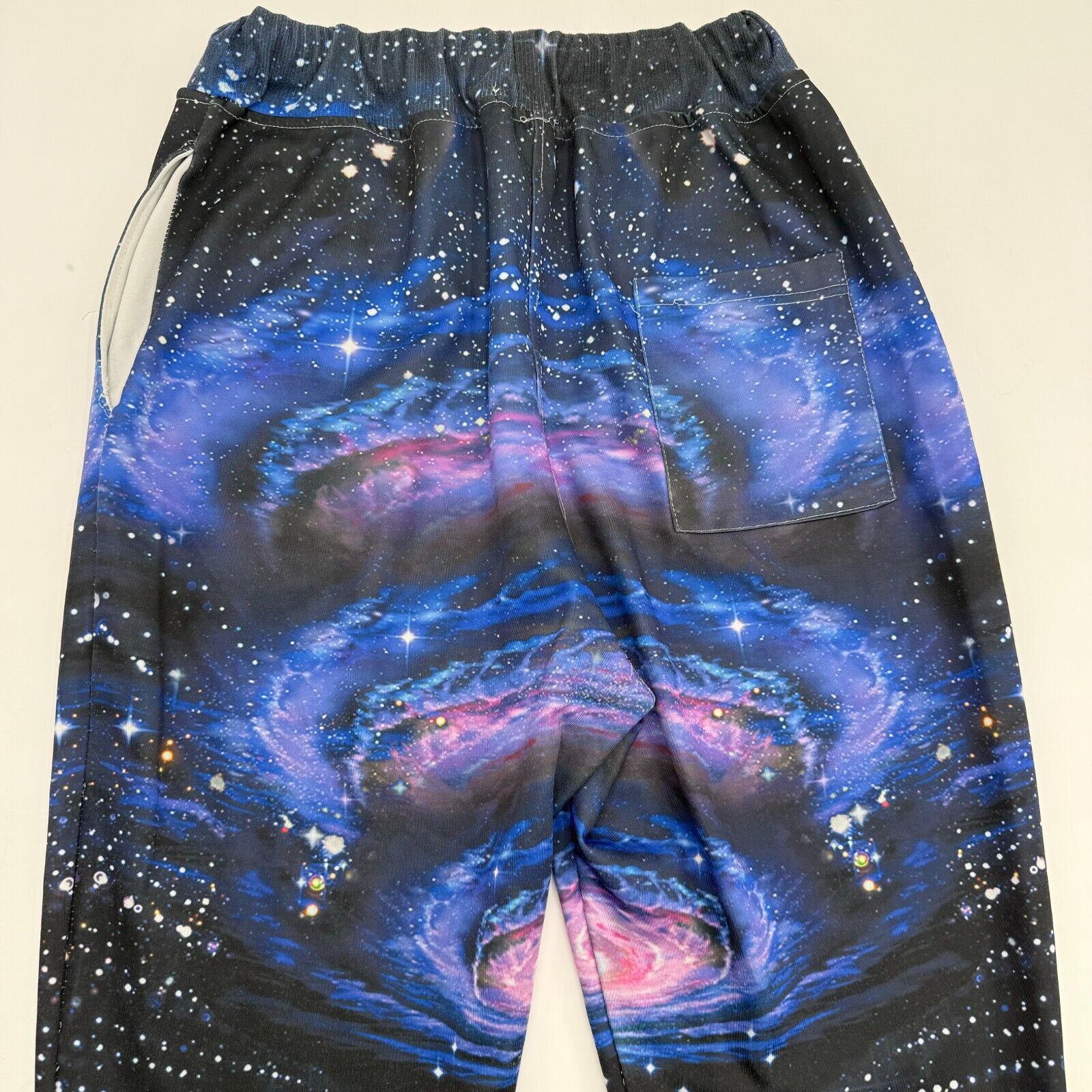 John Hancock Mens Sweatpants Galaxy Design Jogger Style Stretch Active Size L