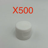 3/4” Flip Top 24-410 Thread Threaded Lids White Plastic 500pk Bulk