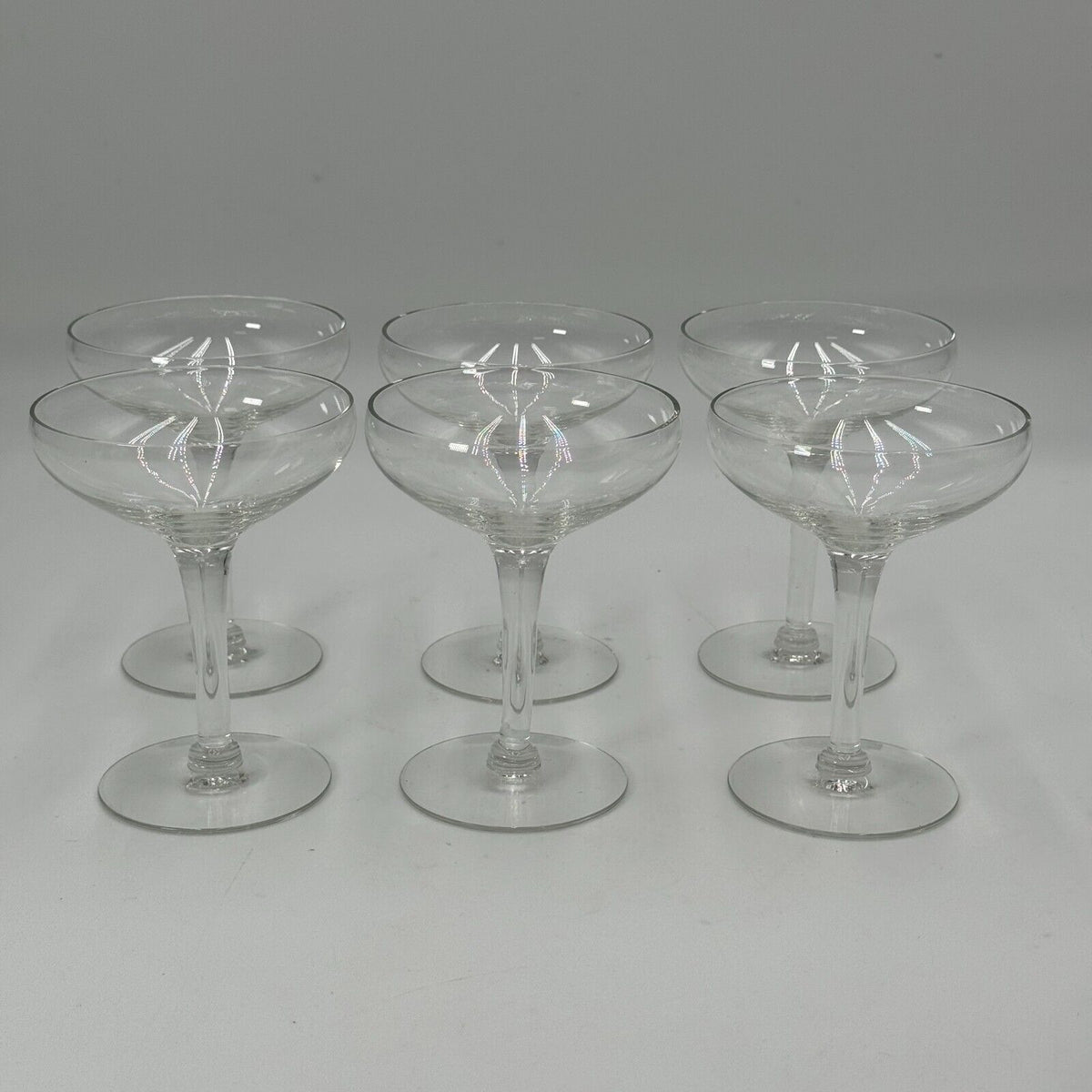 Vintage Libbey Glass Hostess Glassware Dinner Wine Glasses Fine Dining Set of 6