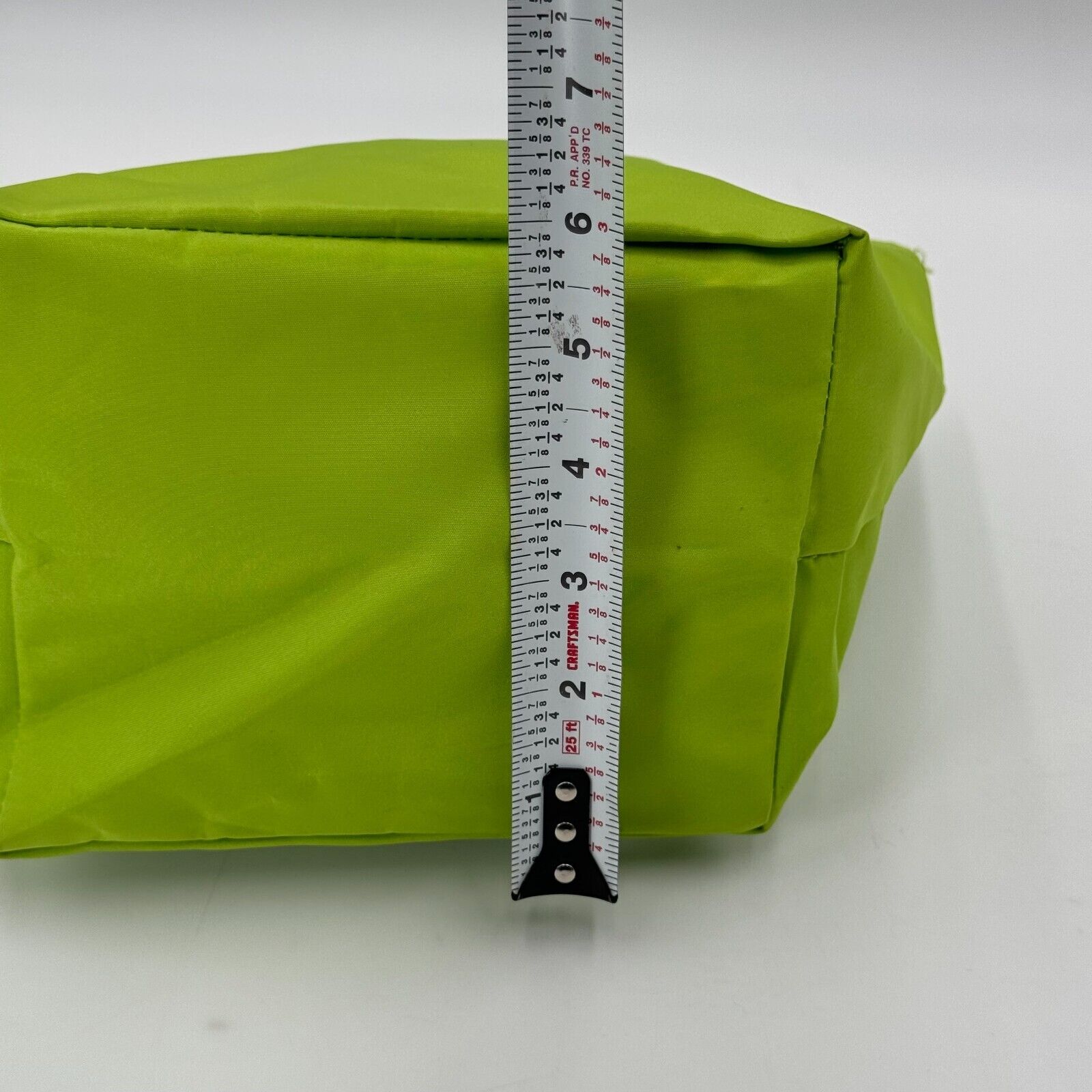 JoAnn Marie Designs Mini Tote Purse Lime Green Brown Handles Zipper Pockets NWT