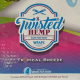 Twisted H Organic 60 High Quality Wrap 15 Pouch of 4 Wraps Tropical Breeze