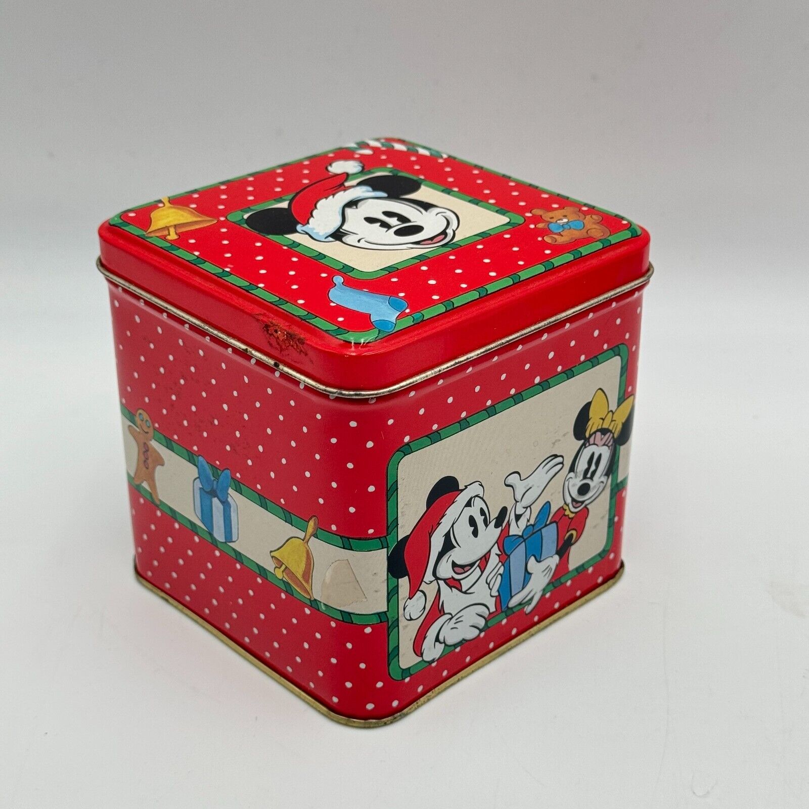 Disney Mickey Mouse Vintage Toys Christmas Tin Minnie Patches Bambi Pin Note Pen