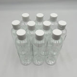 8.4 fl oz Clear PET Plastic Bottles with 24/410 Flip Cap Multi use - 30 Pack