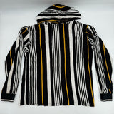 Cactus Man Ricky Singh Long Sleeve Hooded Shirt Black White Yellow Mens XL