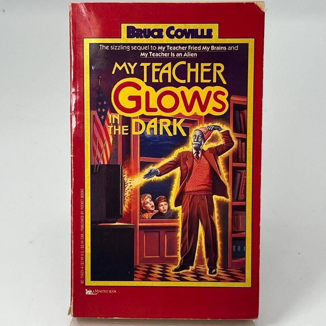 My Teacher Glows in the Dark by Bruce Coville Vintage Kids Chapter Book 1991 Pap