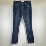 Gap Womens Skinny Jeans Blue Denim Stretch Slim Trendy Dark Wash Size 29x30