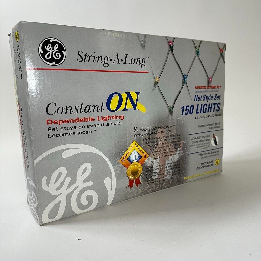 GE String-a-long Net Style Set (150 lights) 6x4ft Christmas Lights