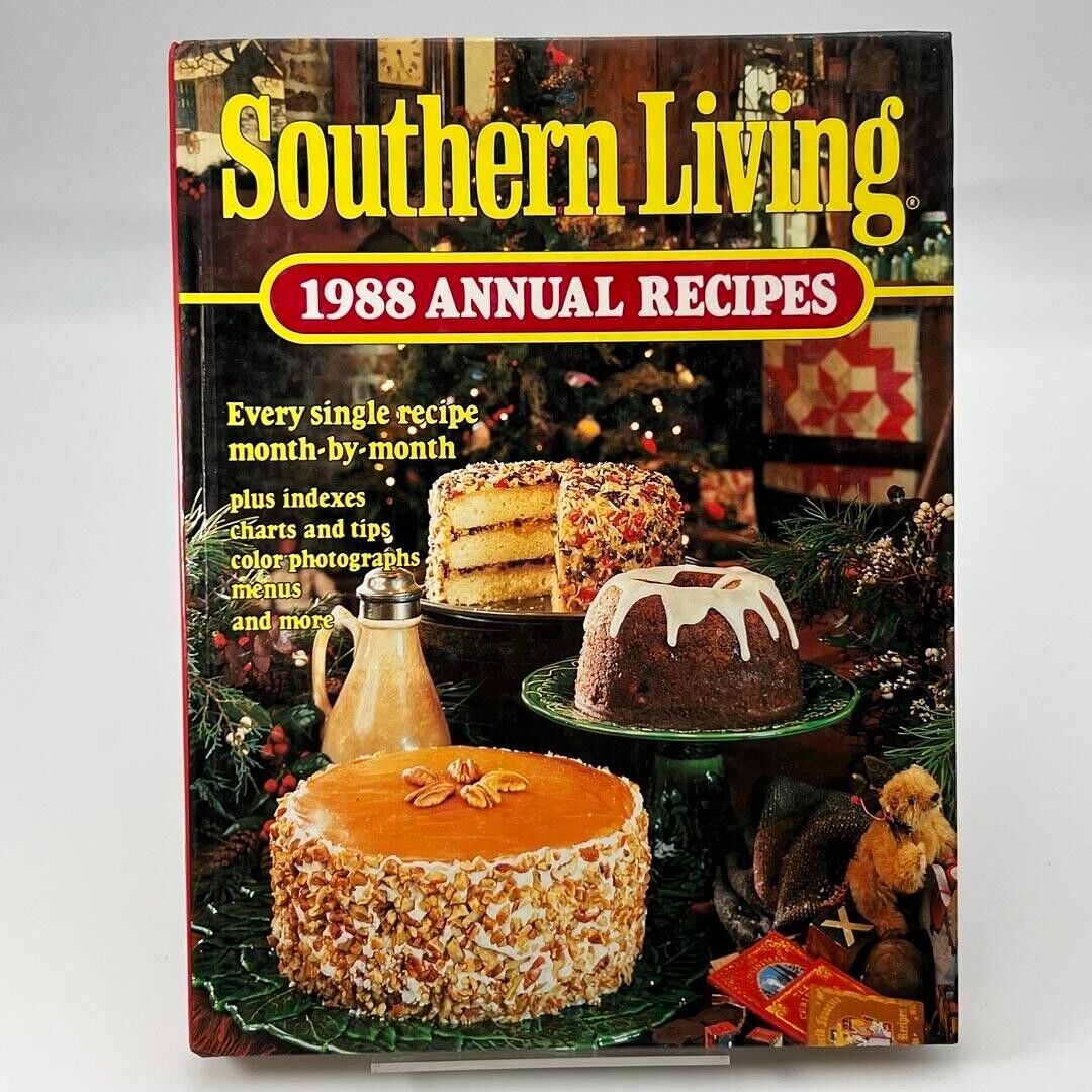 Vintage Southern Living Annual Recipes 1988 Hardcover Oxmoor House Cookbook