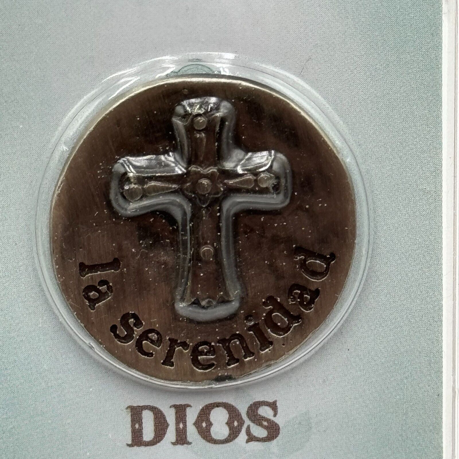 Heavens Way 5 Pack Spanish Pocket Coin With Oracion De La Serenidad Dios Design